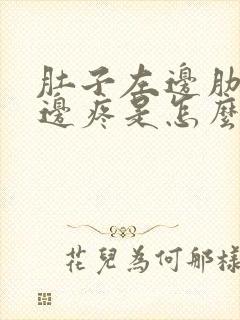 肚子左边肋骨下边疼是怎么回事