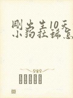 刚出生10天的小狗拉稀怎么办