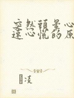 突然头晕心跳加速心慌的原因