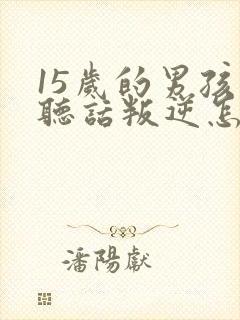 15岁的男孩不听话叛逆怎么办