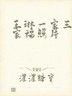 王琳一家三口全家福照片