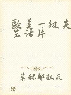 欧美一级夫妻性生活片