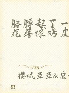 胳膊起了一片小疙瘩像鸡皮