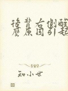 后背右侧酸痛什么原因引起的