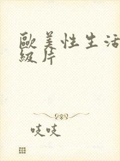 欧美性生活片一级片封面