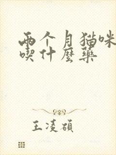 两个月猫咪拉稀吃什么药