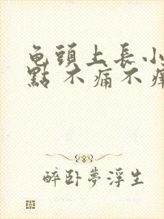 龟头上长小红点点 不痛不痒封面