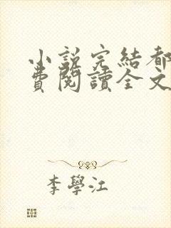 小说完结都市免费阅读全文封面