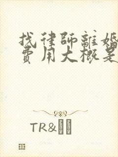 找律师离婚上诉费用大概是多少封面