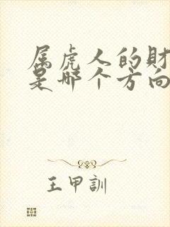 属虎人的财运方是哪个方向