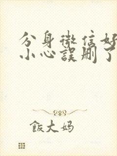 分身微信好友不小心误删了恢复回来