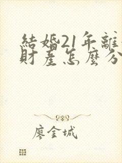 结婚21年离婚财产怎么分