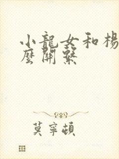 小龙女和杨过什么关系