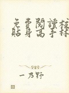 免费阅读校花的贴身高手林逸