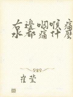 右边咽喉痛吞口水都痛什么原因