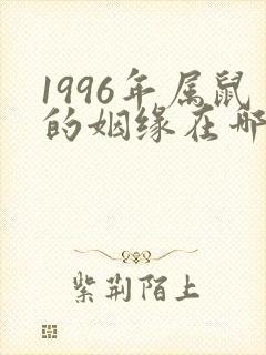 1996年属鼠的姻缘在哪一年