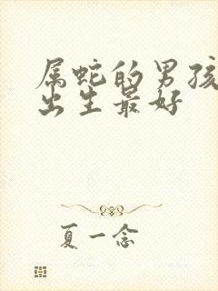 属蛇的男孩几点出生最好