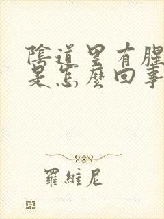 阴道里有腥臭味是怎么回事