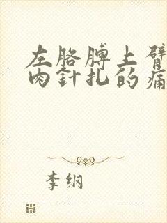 左胳膊上臂内侧肉针扎的痛