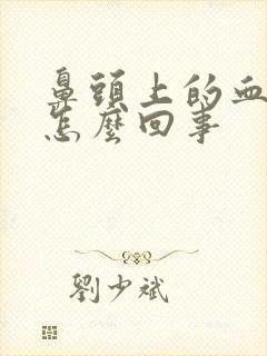 鼻头上的血丝是怎么回事封面