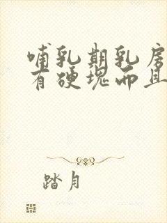 哺乳期乳房突然有硬块而且疼怎么办发烧封面