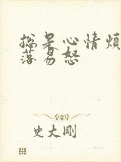 总是心情烦躁低落易怒