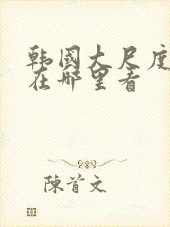 韩国大尺度电影在哪里看