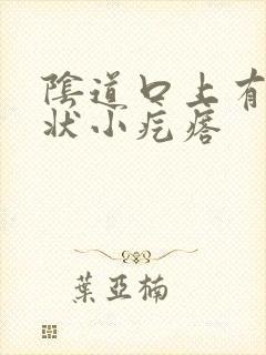 阴道口上有米粒状小疙瘩