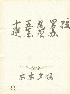 十五岁男孩的叛逆怎么办