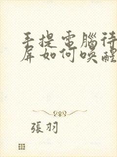 手提电脑待机黑屏如何唤醒封面