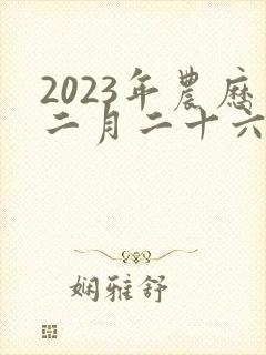 2023年农历二月二十六出生男孩命运