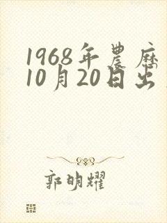 1968年农历10月20日出生的命运如何