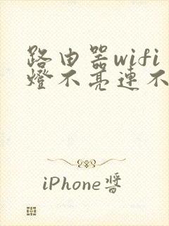 路由器wifi灯不亮连不上网