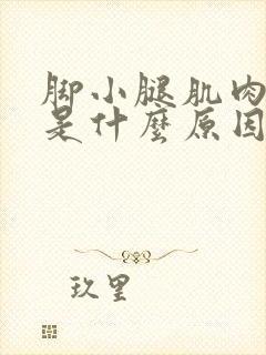 脚小腿肌肉疼痛是什么原因引起的封面