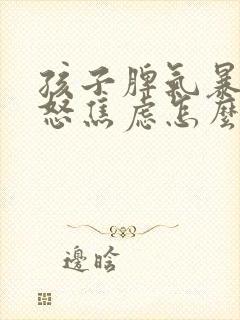 孩子脾气暴躁易怒焦虑怎么办封面