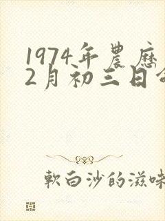 1974年农历2月初三日命云