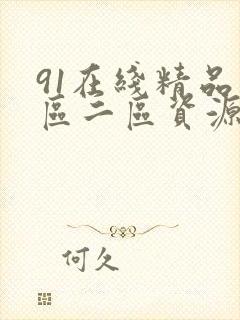 91在线精品一区二区资源