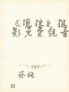 《猎狼》狙击电影免费观看