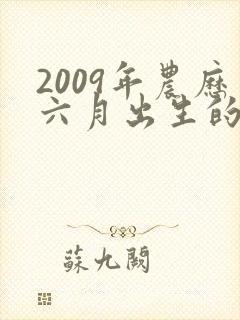 2009年农历六月出生的男孩命运如何