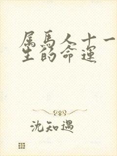 属马人十一月出生的命运