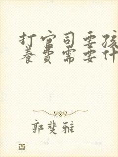 打官司要孩子抚养费需要什么手续