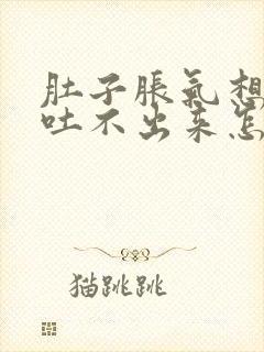 肚子胀气想吐又吐不出来怎么回事