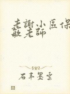 老谢小区保安赵敏老师封面