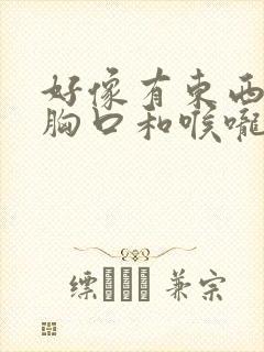 好像有东西堵在胸口和喉咙