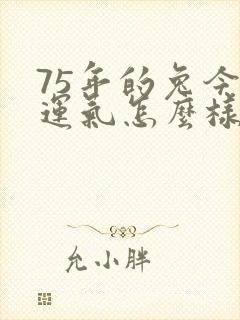 75年的兔今年运气怎么样