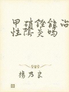 甲硝锉能治细菌性阴炎吗封面