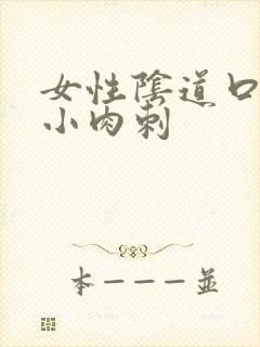 女性阴道口内有小肉刺