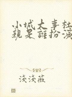 小城大事杜涛母亲是谁扮演的