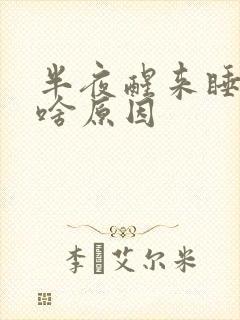 半夜醒来睡不着啥原因