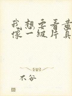 我想要看黄色录像一级片真人封面